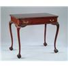 Image 1 : MAHOGANY BALL AND CLAW FOOT ONE DRAWER TABLE.