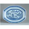 Image 1 : CHINESE EXPORT CANTON BLUE AND WHITE PLATTER.