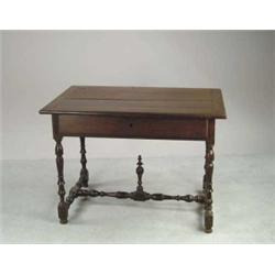 CONTINENTAL BAROQUE WALNUT SIDE TABLE.