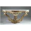 Image 1 : ANTIQUE LOUIS XV STYLE MARBLE TOP CONSOLE TABLE.