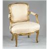 Image 1 : ANTIQUE FRENCH GILT ARMCHAIR.