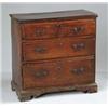 Image 1 : MINIATURE ENGLISH WALNUT CHIPPENDALE CHEST.