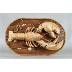 LARGE MOUNTED LOBSTER.