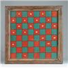 Image 1 : PAINTED RED AND GREEN GAME BOARD.