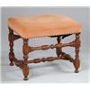 Image 1 : WILLIAM AND MARY STYLE ANTIQUE STOOL.