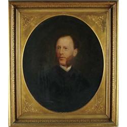 UNSIGNED (American, 19th Century) PORTRAIT OF A GENTLEMAN.