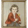 Image 1 : UNSIGNED (19th Century) PORTRAIT OF BOY WITH STICK AND BALL.