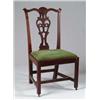 Image 1 : CHIPPENDALE MAHOGANY CARVED NEW ENGLAND SIDE CHAIR.