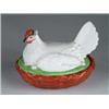 Image 1 : ANTIQUE PORCELAIN HEN ON NEST.