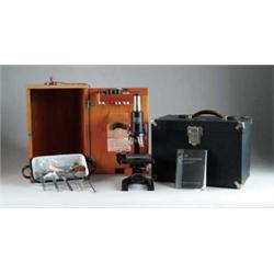 CASED MICROSCOPE BY SPENCER.
