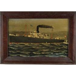 UNSIGNED (Early 20th Century) SHIP PORTRAIT OF THE WHEATON.