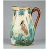 Image 1 : OUTSTANDING OVERSIZED MAJOLICA PITCHER WITH STORKS.