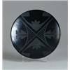 Image 1 : BLACK ON BLACK POTTERY DISH BY MARIA.
