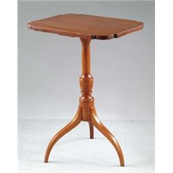 FEDERAL STYLE SHAPED TOP BIRCH STAND.