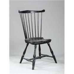 FINE FANBACK WINDSOR SIDE CHAIR.