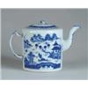 Image 1 : BLUE CANTON TEAPOT WITH COVER.