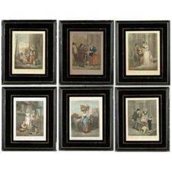 AFTER FRANCIS WHEATLEY (British, 1747-1801) “SIX CRIES OF LONDON” PRINTS.
