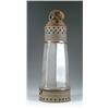 Image 1 : EARLY LIGHTHOUSE SHAPED TIN AND GLASS LANTERN.
