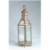 Image 1 : TIN AND GLASS CANDLE LANTERN.