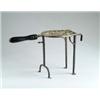 Image 1 : TALL ENGLISH BRASS FIREPLACE TRIVET.