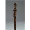 Image 1 : FOLK ART CARVED WOOD CANE.