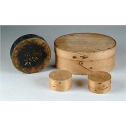 LOT OF FOUR SHAKER BOXES.