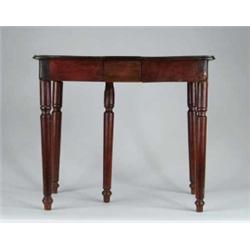 SHERATON STYLE DOLL OR SALESMAN SAMPLE DINING TABLE.