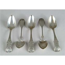 LOT OF TWENTY-THREE COIN SILVER SPOONS.