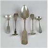 Image 1 : NINE ASSORTED COIN FLATWARE PIECES.