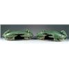 Image 1 : PAIR OF ORIENTAL CRAB FORM POTTERY WALL POCKETS.