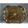 Image 1 : DECORATED CHIPPENDALE TOLE TRAY.
