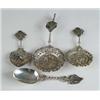 Image 1 : FOUR FANCY CONTINENTAL SILVER SPOONS.