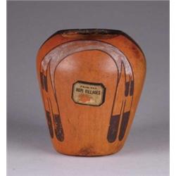 HOPI POTTERY DECORATED JAR.