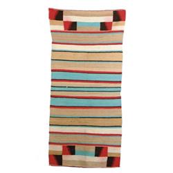 COLORFUL NAVAJO TYPE RUG.