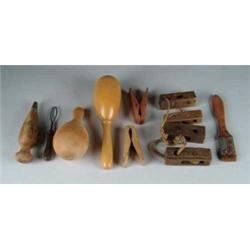 GROUP OF SHAKER STYLE WOODWARE ITEMS.