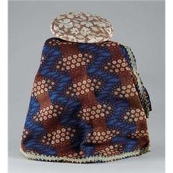 TWO PIECES OF SHAKER TEXTILES.