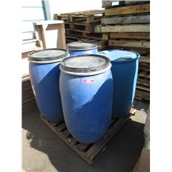 4 Plastic Barrels