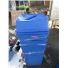Image 1 : 3 Blue Recycling Barrels with Lids