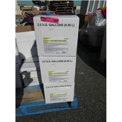 Three 2.5 US Gallon Cases of Chlorine Destainer