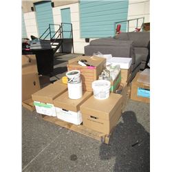 Skid of Assorted Painting Supplies & More