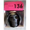 Image 1 : Hand Carved Billiards 8 Ball 3D Skull Motif