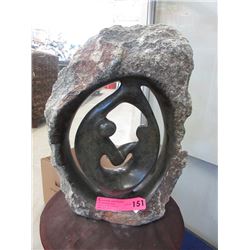 Large Carved Stone Statue