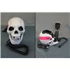 Image 1 : Skull Telephone with Light Up Eyes
