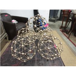 5 New 14" Diameter Metal Sculptures
