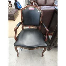 Wood & Leather Side Chair