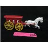 Image 1 : Cast Metal Horse & Ice Wagon Model