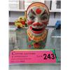 Image 1 : 1940/1950s J. Chein Working Tin Clown Bank