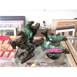 4 Blue Mountain Pottery Statuettes