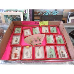 New Insect in Resin Paperweight & 13 Pendants