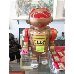 1985 Toby Robot Toy - Made in Hong Kong